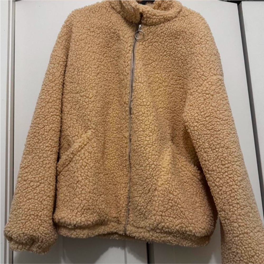 White teddy bear jacket